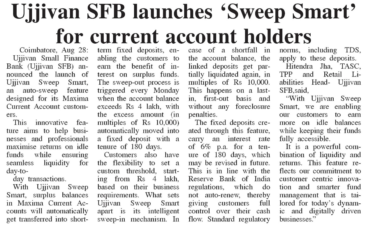 Ujjivan Rewardz Program