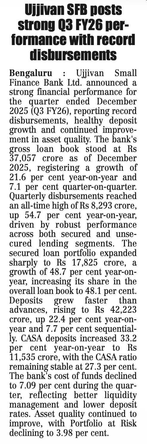 Ujjivan Rewardz Program